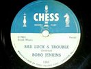 Bobo Jenkins   Rare Chess 1565 78RPM   Democrat Blues / Bad Luck and Trouble
