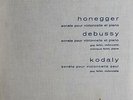 RARE Guy FALLO cello Monique FALLOT pno DEBUSSY - KODALY French Luxe VEGA C3A310