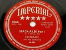 Archibald And His Orchestra Stack-A' Lee 78 RPM 10” Vintage 1950 Imperial 5068