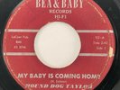 HOUND DOG TAYLOR My Baby is Coming Home Bea & Baby Blues 45 HEAR