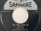 THE NOBLES Do You Love Me / Who's Been Riding Sapphire Doo Wop R&B VG+ 45 HEAR