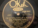 Jazz-78 RPM-Joe Venuti & New Yorkers-Im On The Crest of A Wave/Pickin Cotton-EX-