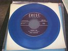 EDDIE COCHRAN 45 Crest 1950's GUITAR  ROCKABILLY  skinny jim  1974 BLUE VINYL PR