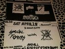 VINTAGE ORIGINAL BAD RELIGION NOFX VERBAL ABUSE FLYER 8.5