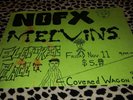 VINTAGE ORIGINAL NOFX MELVINS FLYER 8.5