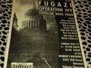 VINTAGE ORIGINAL FUGAZI OPERATION IVY SF FLYER 7X11 PUNK RARE KBD BAY AREA