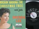 Rare BRENDA LEE 45 Rockin Around the Christmas Tree PICTURE SLEEVE DECCA 30776