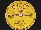 ORIGINAL JOHNNY CASH TENNESSEE TWO 78 CRY  CRY  CRY  / HEY PORTER  SUN # 221 E