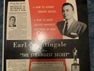 RARE  Earl Nightingale “ THE STRANGEST SECRET” 1958, 10”, 33RPM, Get Rich