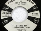 BERNIE NEE 45 State Of Happiness/Country Music Holiday VG++ teen PROMO jr2526