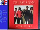 TELEVISION Adventure ELEKTRA 1978 RED VINYL UK 1ST PRESSING + INSERT EX++