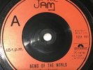 The Jam  Rare News Of The World Red Plastic  Label 7” Vinyl Paul Weller
