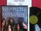 DEEP PURPLE   MACHINE HEAD LP + LYRIC POSTER (1972) ORIG 1ST PRESS VG+ BS 2607