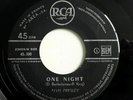RARISSIME SP French Juke Box Elvis PRESLEY one night RCA 45.300 PROMO de 1960