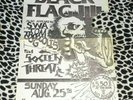 VINTAGE ORIGINAL BLACK FLAG SWA FLYER 8.5X14 PUNK RARE HARDCORE