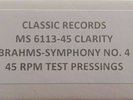 Bruno Walter Conducting....Brahms ‎– Symphony No. 4 - LP box set classic records