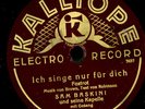 SAM BASKINI ORCH. Singing in the Rain -deutsch- 1930 / ..traurige Augen   S792