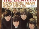 THE BEATLES: Nowhere Man/What Goes On 45 rpm wIth picture sleeve Capitol 5587 EX