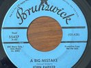 JOHN PARKER A Big Mistake BRUNSWICK NORTHERN SOUL PROMO 45 RARE