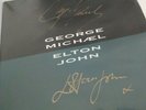 george michael & Elton John signed 7' Viynl Used