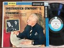SHOSTAKOVICH - STOKOWSKI / EVEREST 3010 STEREO BELOCK SILVER DOWEL LP EX/EX