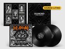 DEF LEPPARD - DIAMOND STAR HALOS 2LP WITH SIGNED LITHOGRAPH AUTOGRAPHED