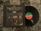 CROSBY STILLS NASH & YOUNG DEJA VU TEXTURED COVER PASTE OVER PHOTO VINYL LP EX+