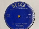 Rare - Billy Fury - My Christmas Prayer  - One Sided Test Pressing.