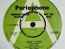 Billy Fury - Rare Demo - Hurtin' Is Loving/Things Are Changing. Parlophone 1967.