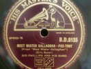 78rpm SID PHILLIPS Meet Mister Callaghan / Raminay HMV B.D.6135 (NM)
