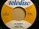 SHAGGY MEN Les parents Killer Canadian 60's Mod Garage PUNK 45 Single TELEDISC