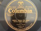 Columbia 14451D Bessie Smith WHEN YOUR DOWN AND OUT  -BLUES 78 rpm  EE+ classic