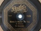 Blues-78 RPM-Sis Quander-Mama Is Waitin For You-Rare-1st on Ebay-Splatter Disc-E