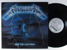METALLICA Ride The Lightning MEGAFORCE LP VG+/VG++ 1st pressing & merch insert ^