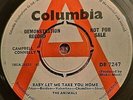 THE ANIMALS - BABY LET ME TAKE YOU HOME - RARE UK COLUMBIA DEMO PROMO 45