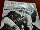 SCORPIONS autograph klaus meine & rudolf schenker vinyl STILL LOVING YOU signed