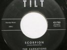 Surf Garage Instros 45 rpm The CARNATIONS Scorpion / Fireball TILT 780 Orig VG+