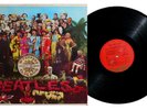 THE BEATLES - Sgt Pepper's Lonely Hearts Club Band LP Orange label W/Insert VG+