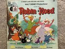 Vintage 1973 Disneyland Records Walt Disney Story of Robin Hood Book + Vinyl