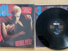 BILLY IDOL REBEL YELL IN THE SHRINK + 2 HYPE STICKERS + INNER ORIG 1983 LP NM/NM