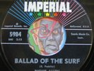 HEAR Richie Allen 45 Quiet Surf / Ballad Of The Surf IMPERIAL tittyshaker  NM-
