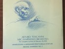 TOSCANINI - Arturo Toscanini Society LP 1044 MENDELSSOHN, BRAHMS - SEALED MINT