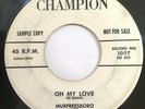 Murfreesboro w/ Jimmy Beck Orchestra PROMO 45: Oh My Love/Real Good Man. Rare