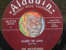 HEAR Velvetones 45 Glory Of Love/I Love Her So ALADDIN 3372 doo wop R&B