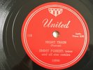 78 rpm NIGHT TRAIN Jimmy Forest UNITED RECORD Detroit 1952 R&B SOUL Sax Jazz