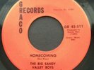 Rare Kentucky Hillbilly Gospel Bluegrass GRACO 45 THE BIG SANDY VALLEY BOYS NM