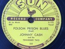 JOHNNY CASH Folsom Prison Blues 78 RPM SUN Records 232 VG/VG 1955