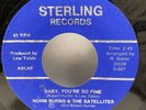 Norm Burns - Baby You're Fine / Rick Wilson - Did I Tell You 45 RPM VG Vinyl F2