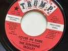 Psych Pop 45 SUNSHINE TROLLEY Cover Me Babe TRUMP promo VG++