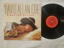 David Allan Coe - A Matter Of Life..And Death -NM/EX 1987 Outlaw Country Shrink